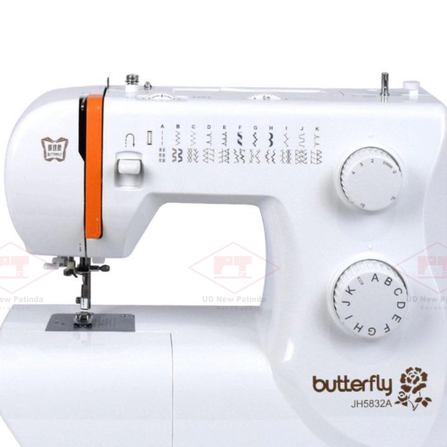 Mesin Jahit Butterfly JH5832A Portable Rumah Tangga JH 5832 A