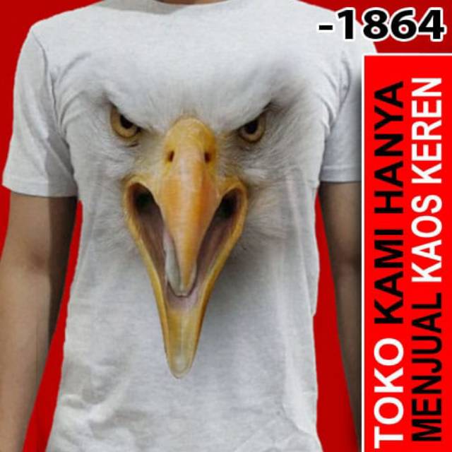 Kaos 3d Burung Elang 3 Shopee Indonesia
