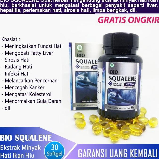 Obat Penurun Sgot Sgpt Tinggi Dengan Herbal Bio Squalene Softgel
