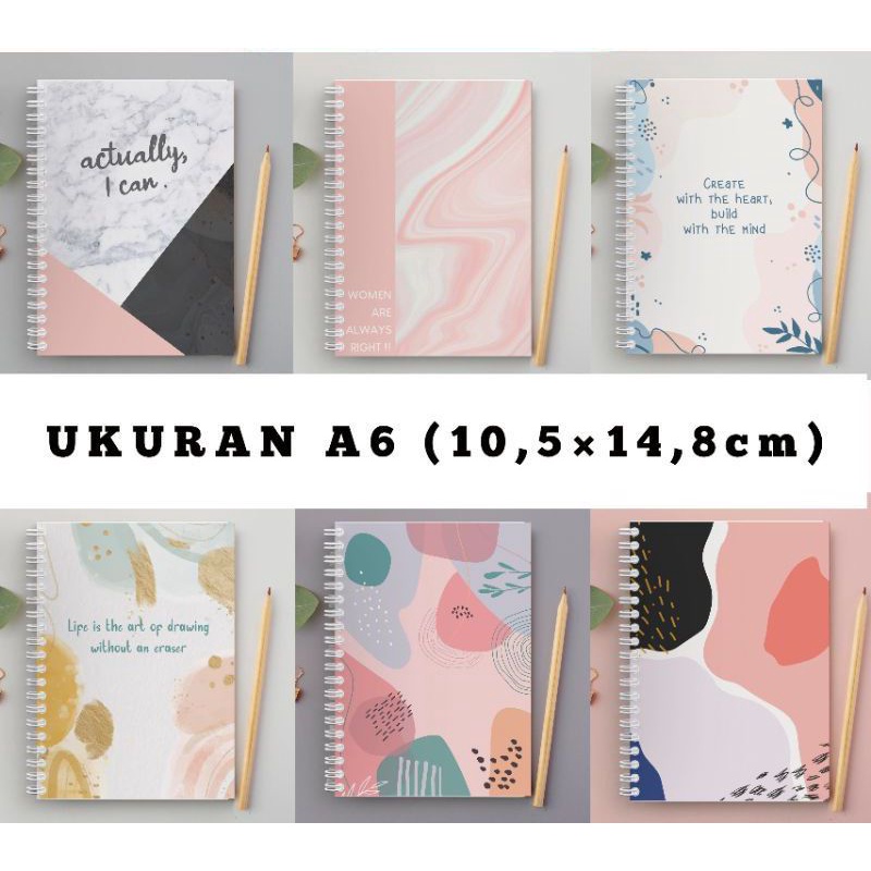 

NOTE BOOK AESTHETIC / NOTE BOOK A6 / NOTE GRID,LINE