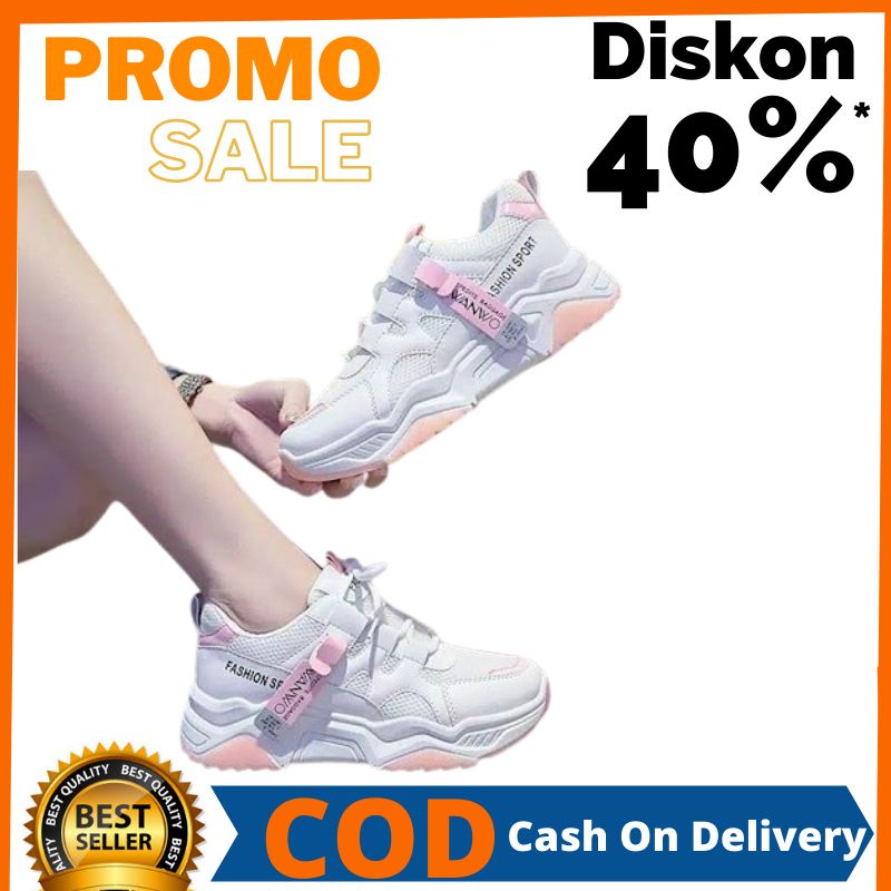 Sepatu wanita fashion import model Manmo Jintu casual super premium ORIGINAL