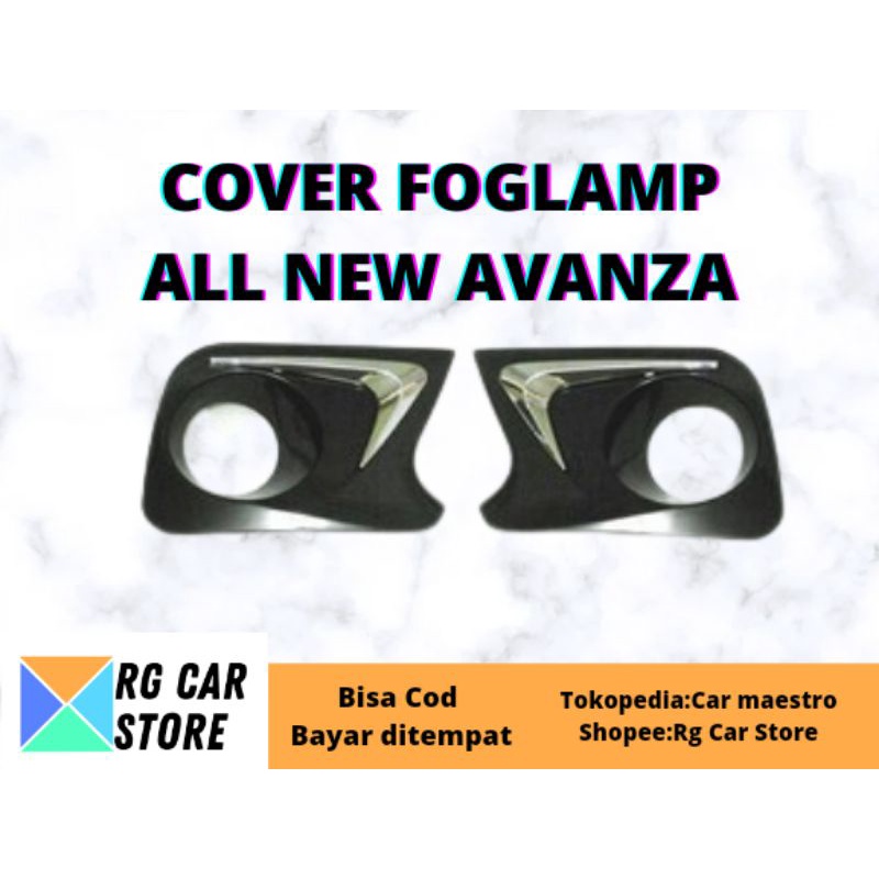 RING FOGLAMP ALL NEW AVANZA 2012-2015 WARNA HITAM CHROME