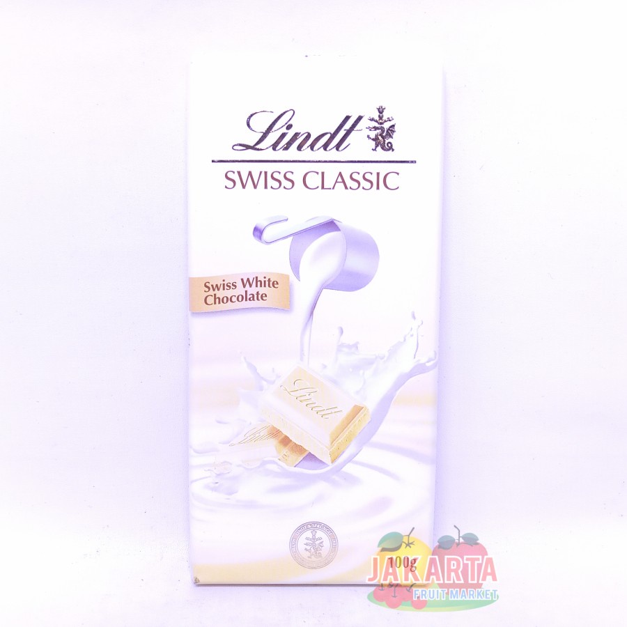 

LINDT SWISS CLASSIC WHITE coklat putih import 100g