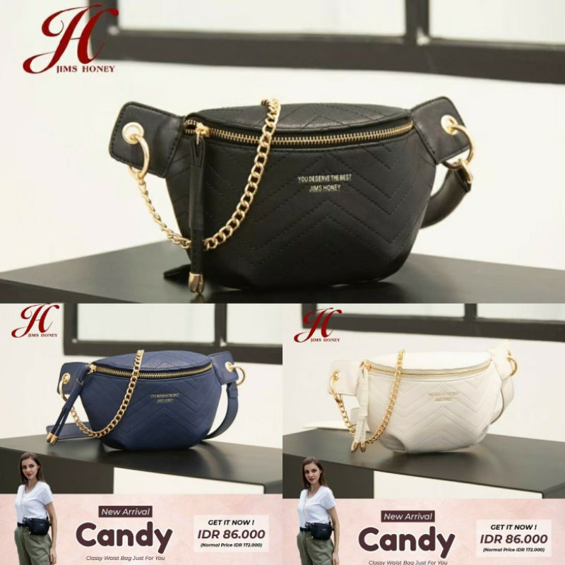 Jims Honey Dompet Lipat Wanita / JIMS HONEY WB wanita / Fenty Wallet / Candy tas slempang Waistbag