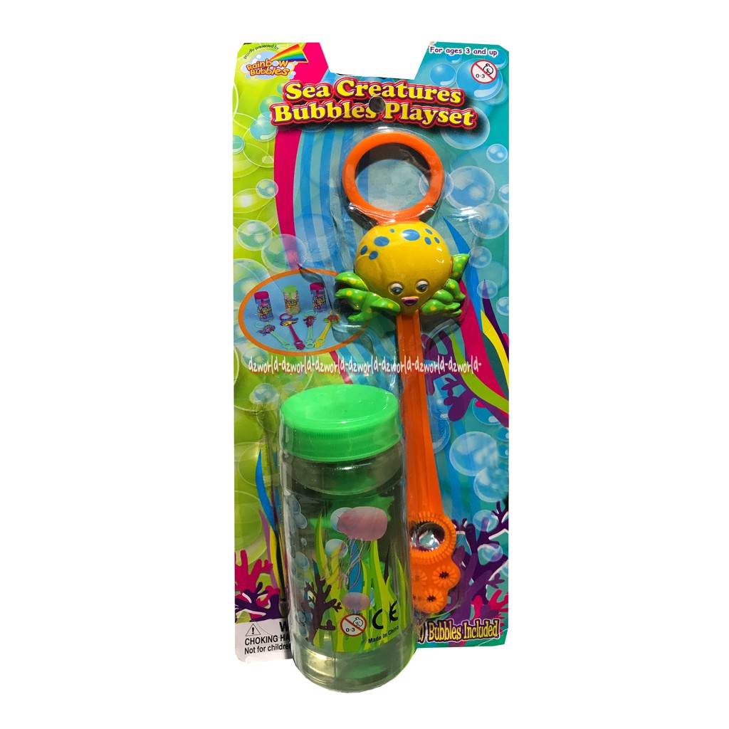 Sea Creatures Bubbles Playset Mainan Anak Gelembung Sabun Mainan Gelembung Untuk 3 Tahun Keatas