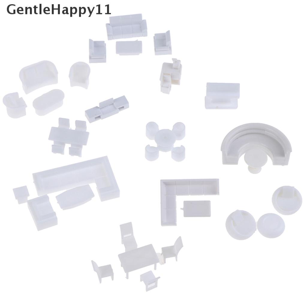 Gentlehappy Desain layout Arsitek model Mebel sofa model set Mainan Skala1Per75