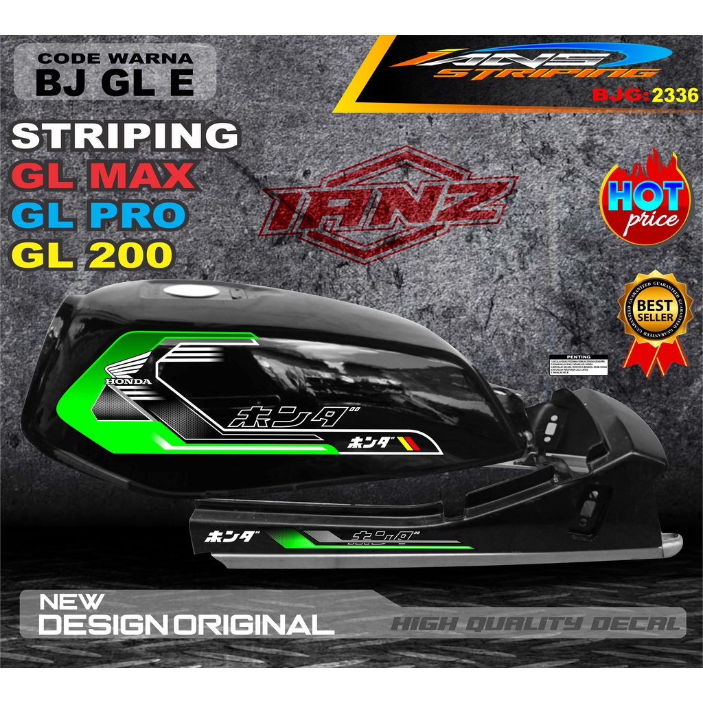 COSTUM STRIPING GL PRO TERBARU / STIKER MOTOR GL TERMURAH / STRIPING MOTOR GL 100 / STIKER MOTOR