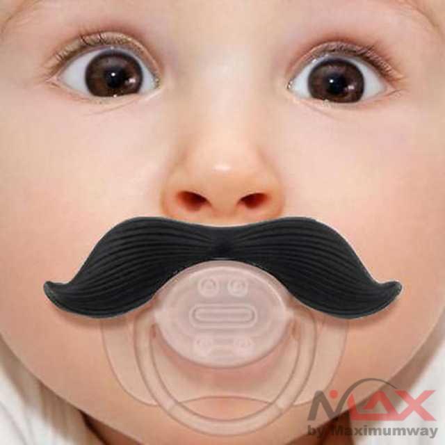 Dot Empeng Bayi Lucu dengan kumis Tebal Mainan Bayi Anti Stress Baby Pacifier Silicone Funny Nipple Dummy child Soother Teethers Toddler Babies Joke Prank Beard Pacy Nipples Pacifier Gifts