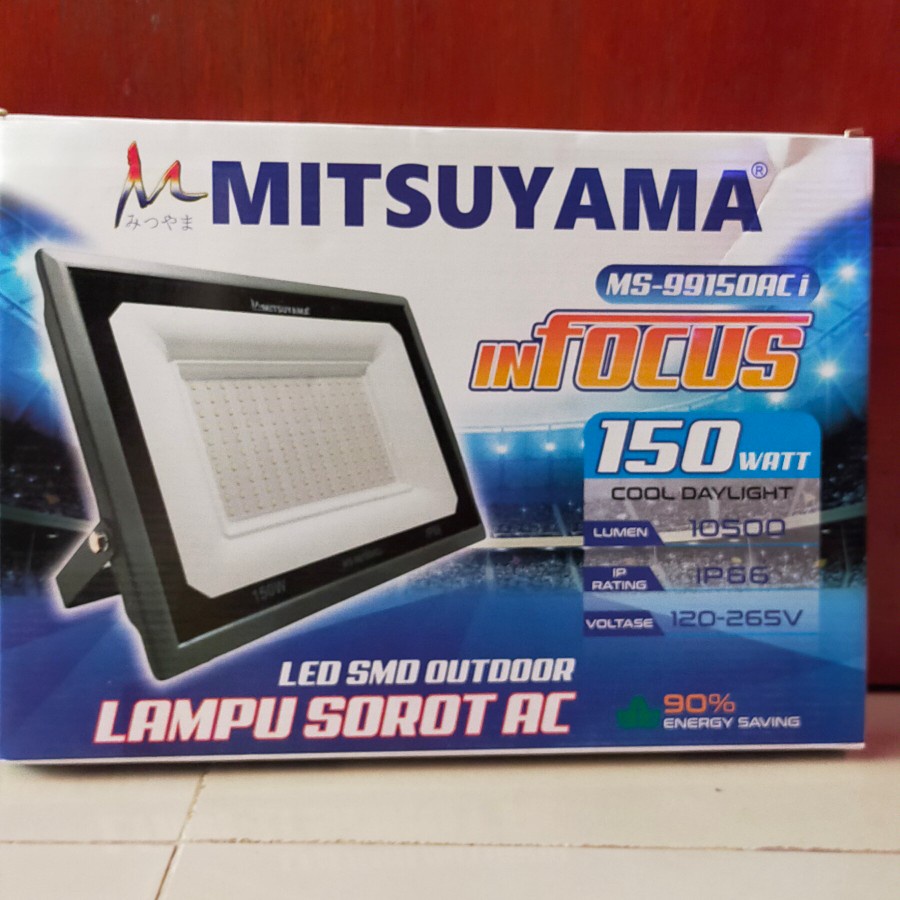 Barangunik2021-Lampu sorot LED AC 150 Watt Mitsuyama Ms-99150AC inFocus Colok Listrik