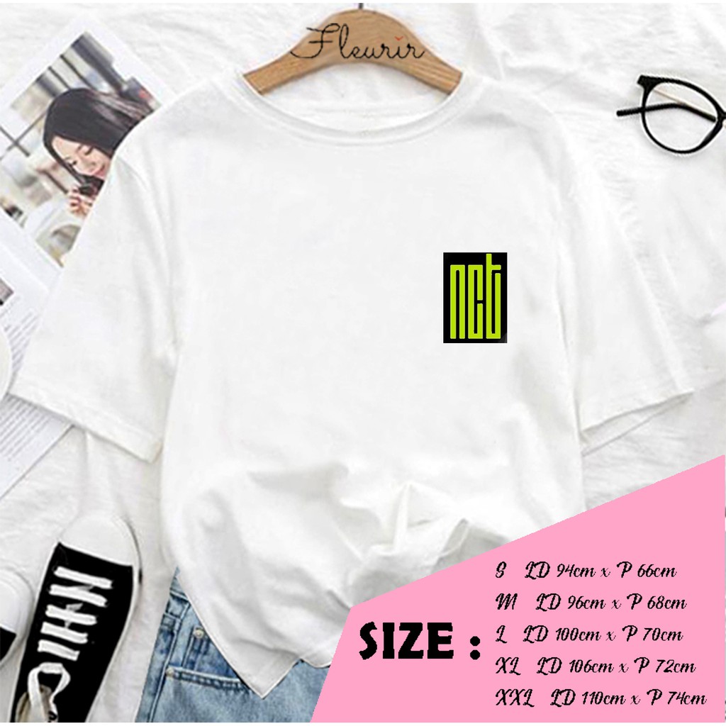 FLEURIR - KAOS NCT  KPOP WANITA DEWASA LENGAN PENDEK TUMBLR TEE UNISEX