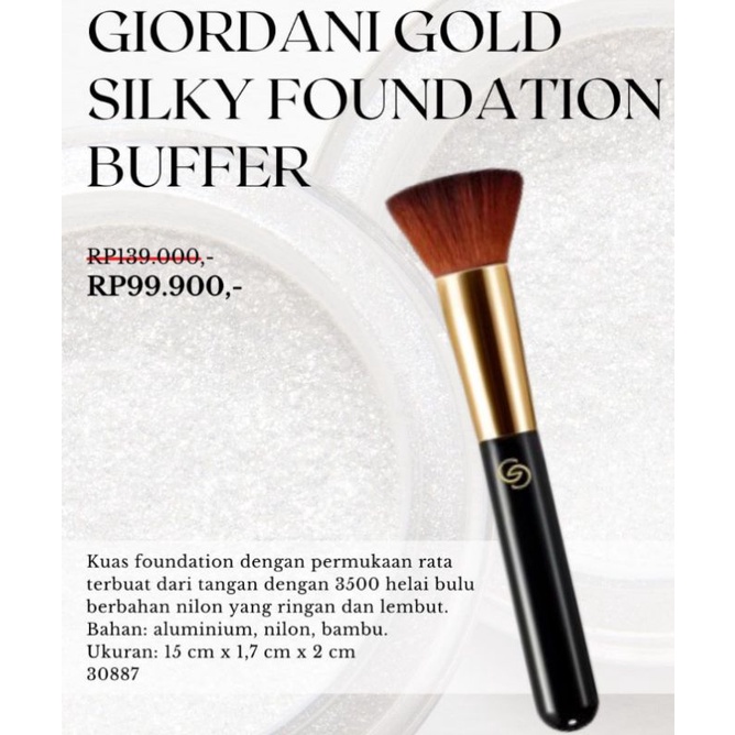 PROMO giordani gold silky foundation buffer, oriflame original, oriflame murah,Oriflame, produk orif