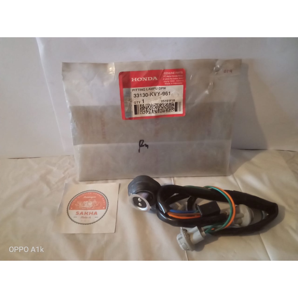 Pitting Lampu Assy Depan Beat Karbu ORI AHM Pitting lampu depan set Beat Karbu Original Honda Cob la
