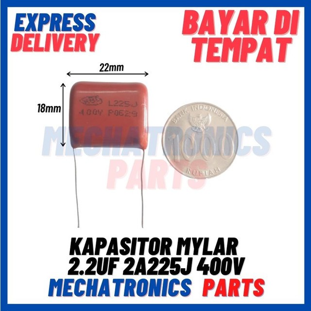 [PAS-9622] KAPASITOR MYLAR 2.2UF 2A225J 400V