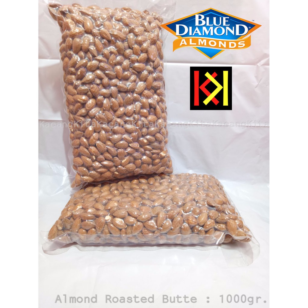 

Blue Diamond Almond Roasted / Almond Panggang BUTTE 1000 gr