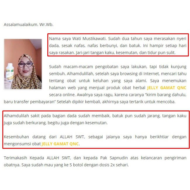 Obat Nyeri Dada Sebelah Kiri Sebelah Kanan 100 Herbal Qnc Jelly Gamat Shopee Indonesia