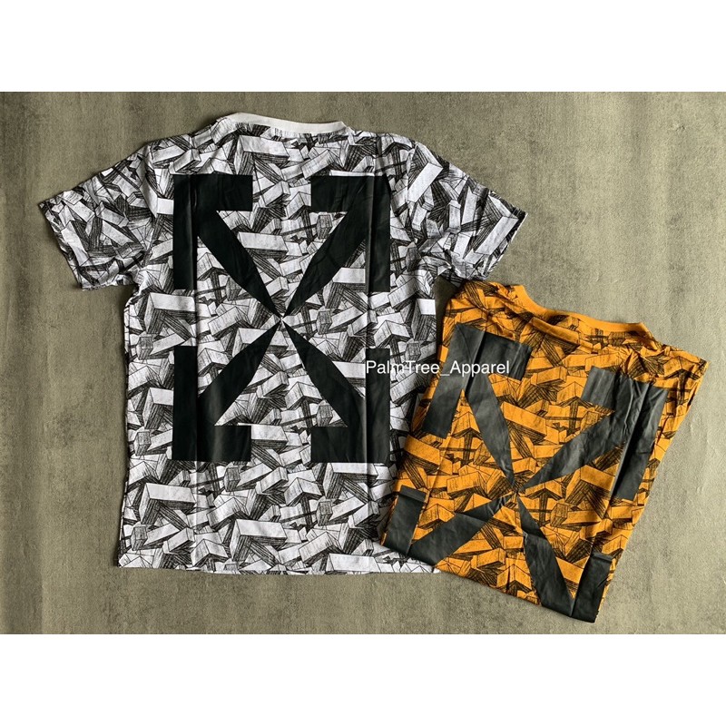 Kaos Pria OFF WHITE Arrow Pattern Import