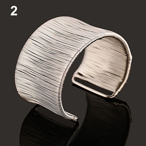 Hu Hu Hu Hu Hu Alat Bantu Pasang Kacamata♡ Gelang Lengan Atas Handmade Model Terbuka Bahan Alloy Warna Emas / Silver Untuk Wanita