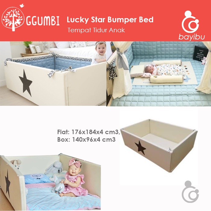 GGUMBI Lucky Star Bumper Bed - Tempat Tidur Anak/Balita