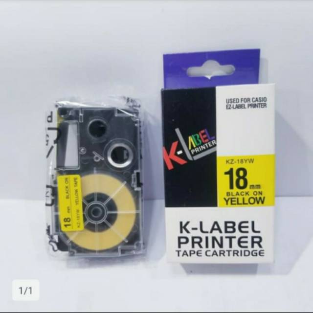 K-LABEL Printer 18mm Compatible use Casio EZ Tape Label Printer 18 mm