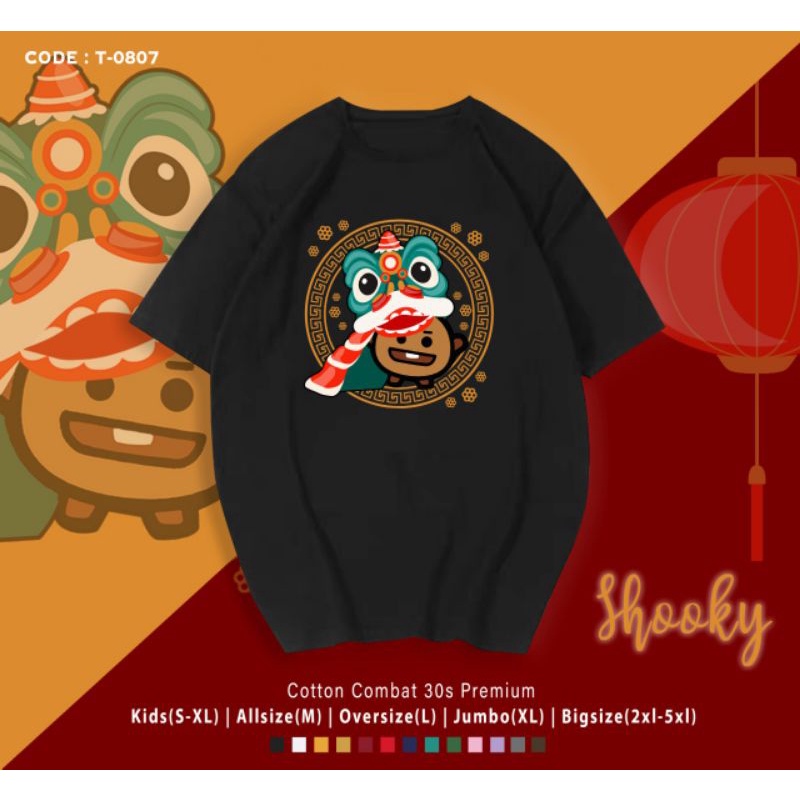 KAOS IMLEK BT21 SHOOKY BARONGSAI/KAOS KATUN IMLEK SHOOKY B T S