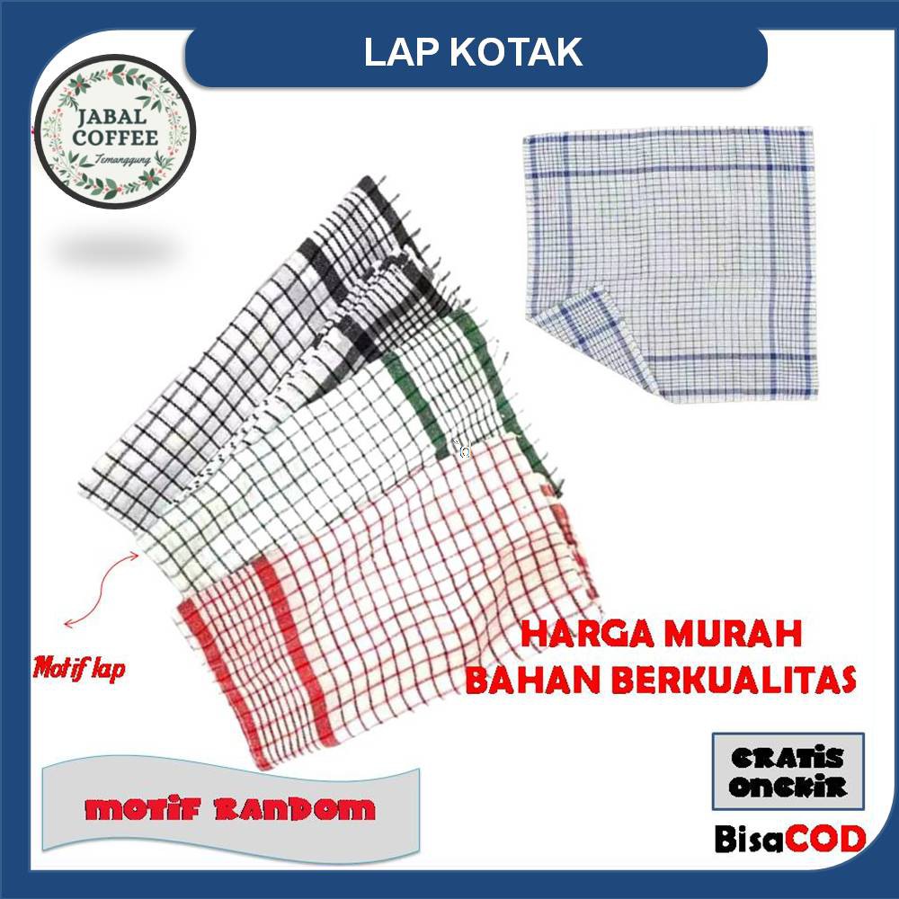 Lap Serbet Dapur Serbaguna / Serbet Lap Piring / Kain Lap Piring / Lap Tangan Kotak J39