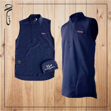 Rompi Sholat Pria Muslim Resleting Navy