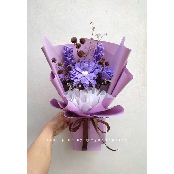 (@bouquetsaga) BUKET BUNGA FLANEL MURAH (B45)