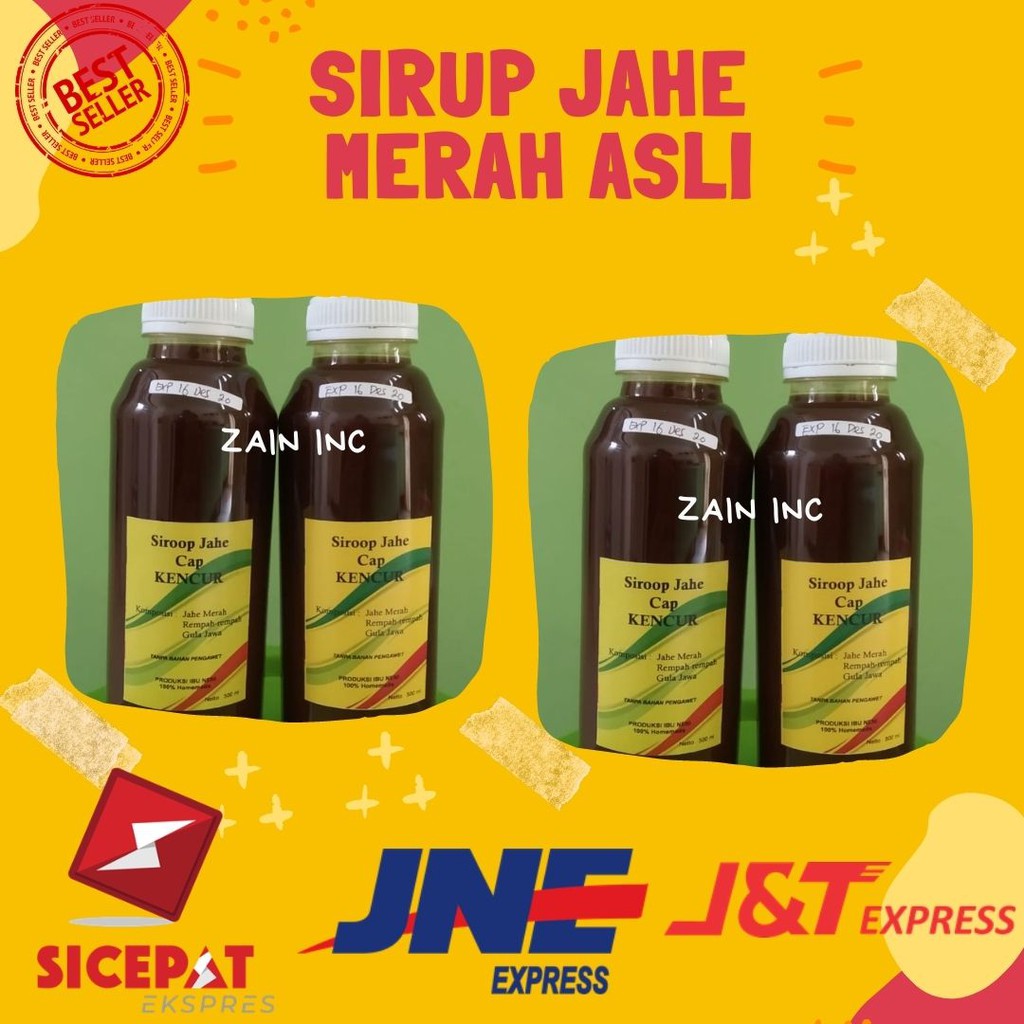 

Minuman herbal Sirup Jahe merah wedang empon empon jamu