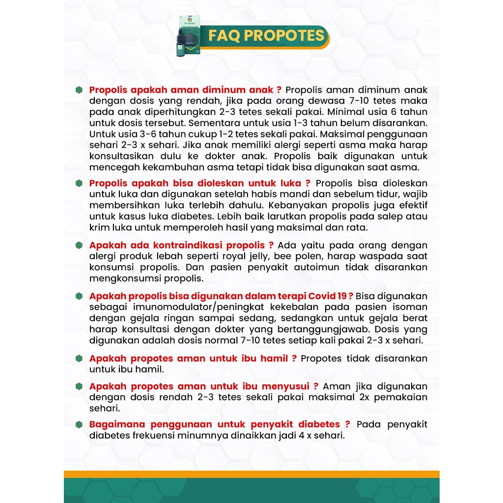 Propolis Obat Polip Hidung, Sinusitis Tanpa Operasi Hidung Kesumbat, Hidung Mampet - PROPOTES 10ml