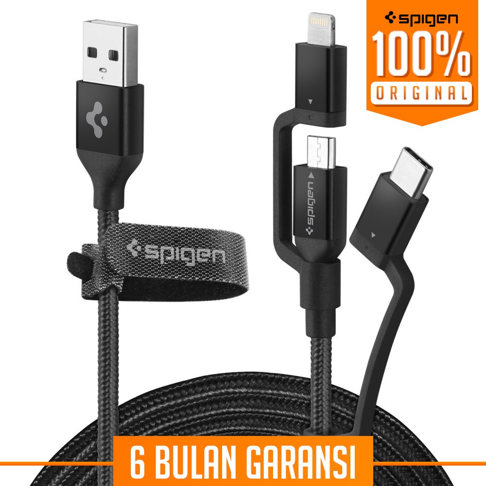 

Spigen Cable USB-C + Micro + Lightning Essential C10i3