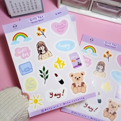 

Girls Day Sticker cocok untuk journaling decor