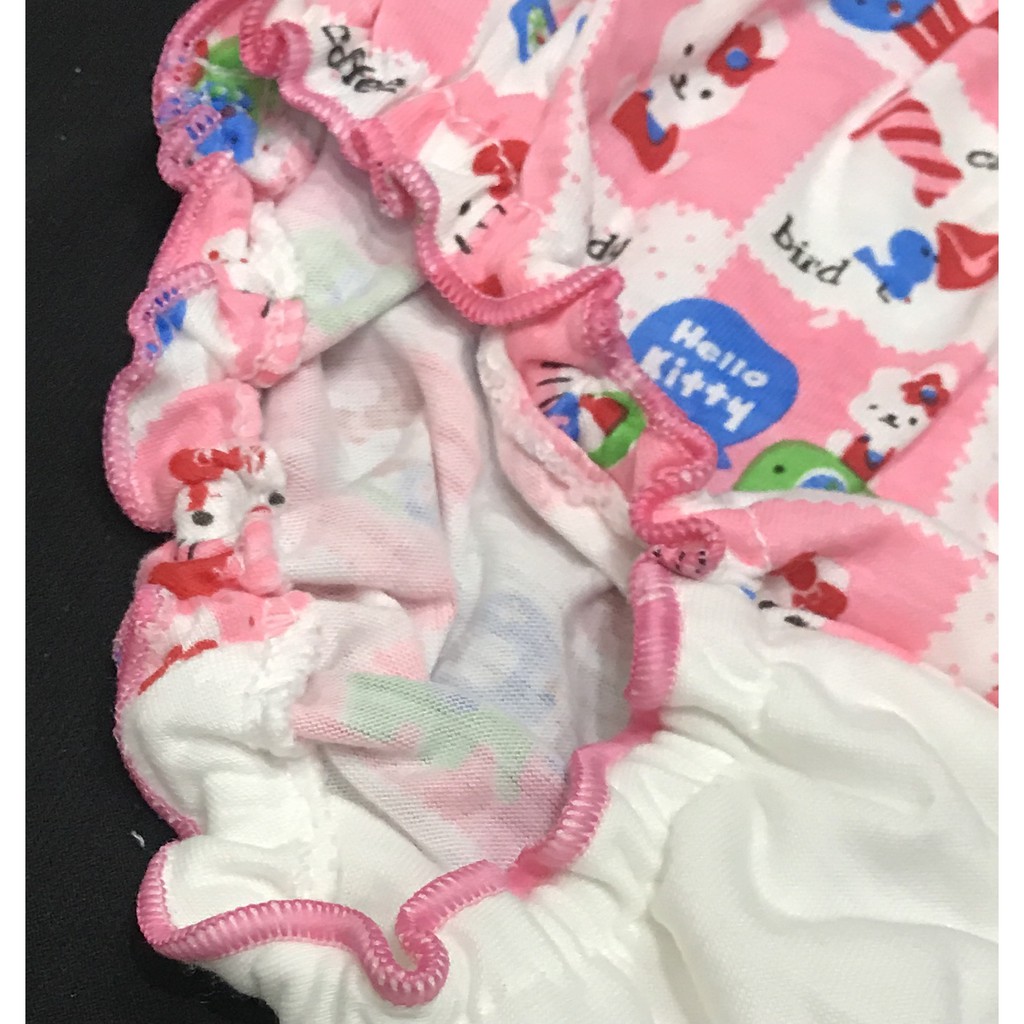 BAYIe - 12 PCS Celana Dalam/CD Anak Perempuan/Cewek NECI KITTY MF Bahan 100% KATUN DK Tebal SNI