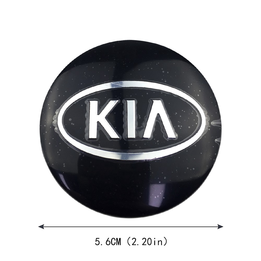 4pcs Stiker Emblem Badge Logo Kia K3 K5 56mm Kepala Singa Untuk Tengah Velg Mobil