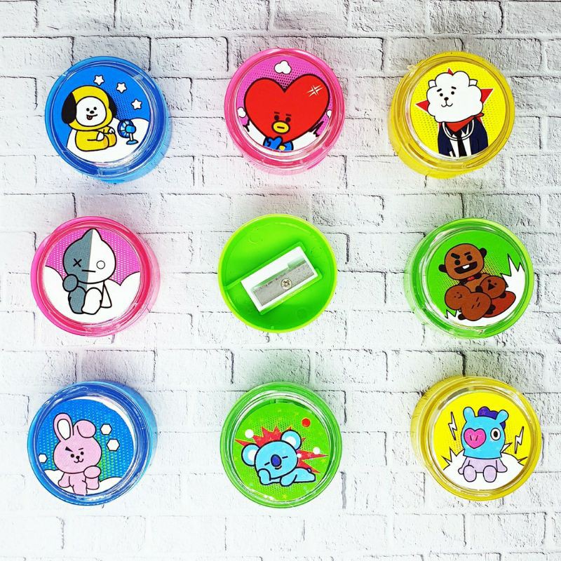 

Rautan BT21/BTS Tabung Serutan Seliver Pengserut Pensil