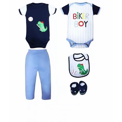 Jumper Tangan Panjang/Pendek Carter Love 5in1 Set / Baju Jumper Bayi Baru Lahir SNI