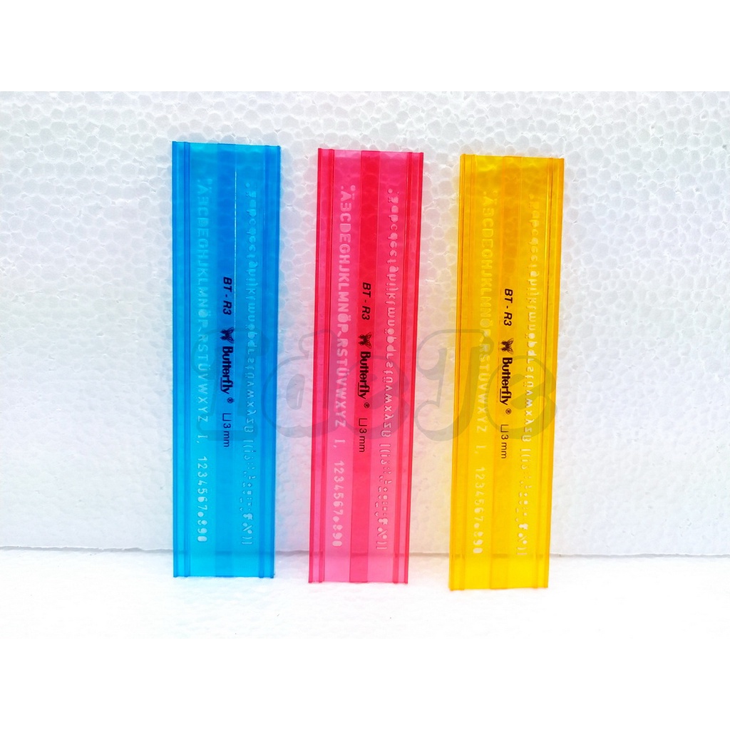 

PENGGARIS MAL HURUF 3MM BUTTERFLY