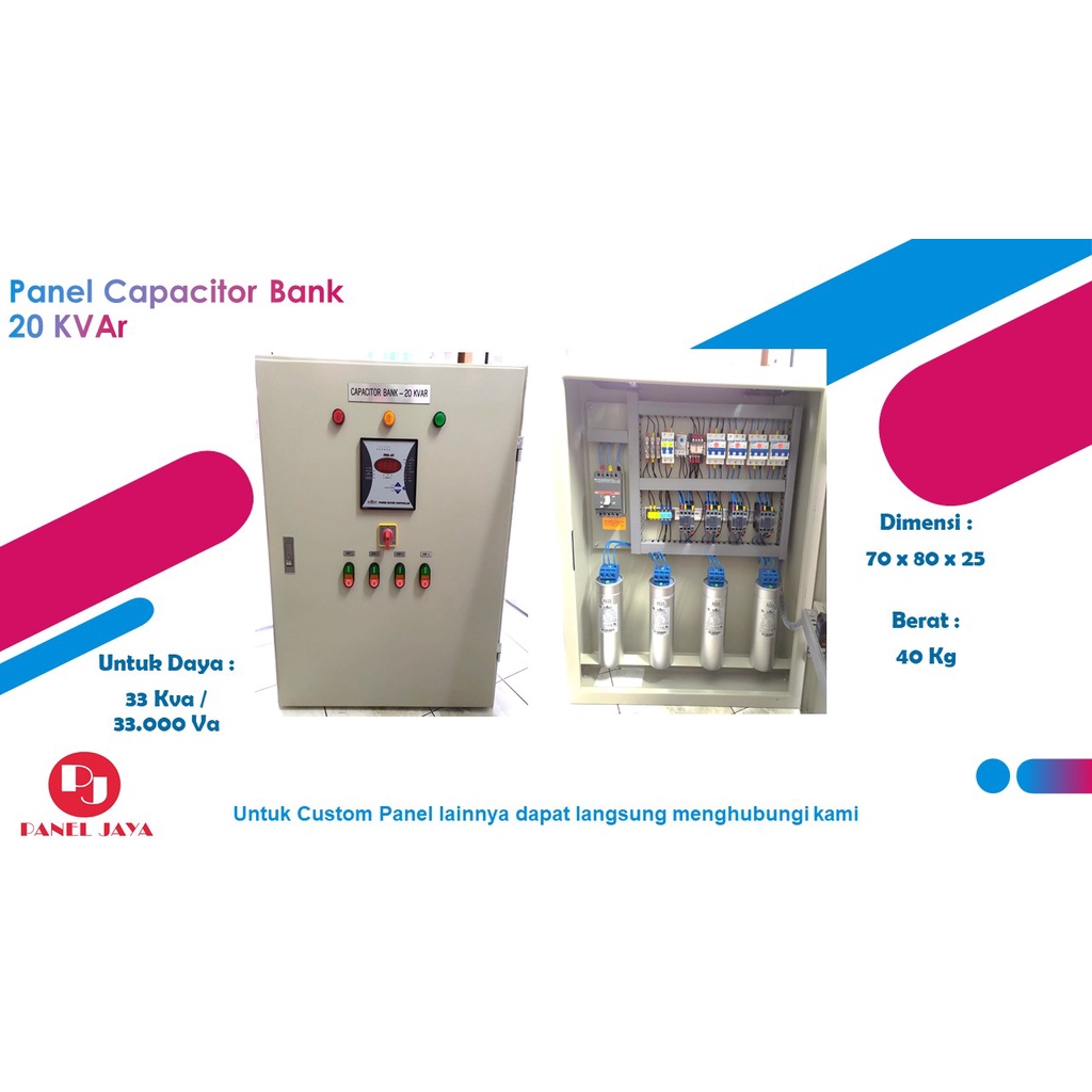 Jual Panel Kapasitor Bank 20 KVAr (Panel Capacitor Bank Perbaikan Cosphi) Shopee Indonesia