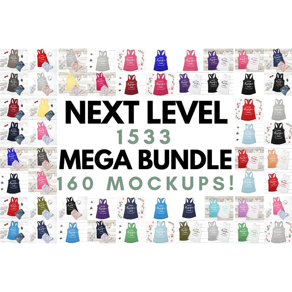 1500 Ultimate Mockup T-Shirt  Mega Bundle - JPEG Ultra HD