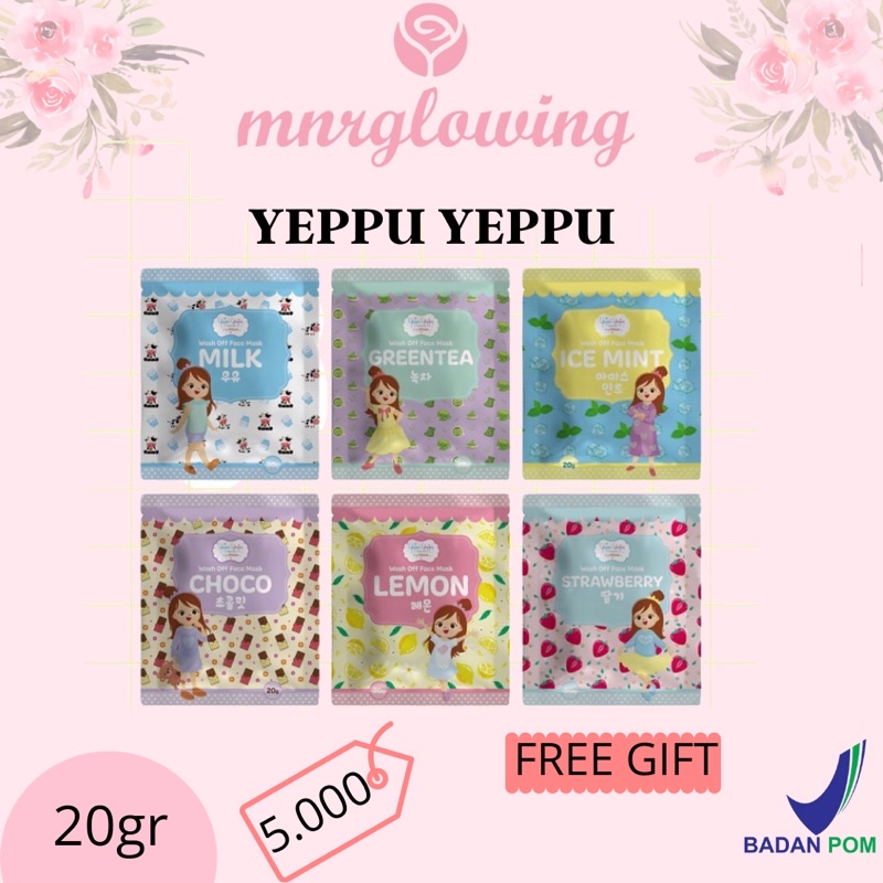 [READY] MASKER YEPPU YEPPU YEPPUYEPPU FACE MASK WITH NIACINAMIDE BY KIYOWO MASKER YEPPUYEPPU