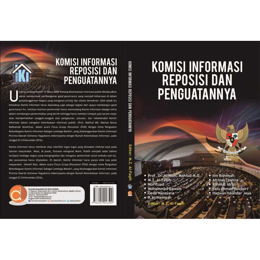 Deepublish - Buku Komisi Informasi Reposisi Dan Penguatannya