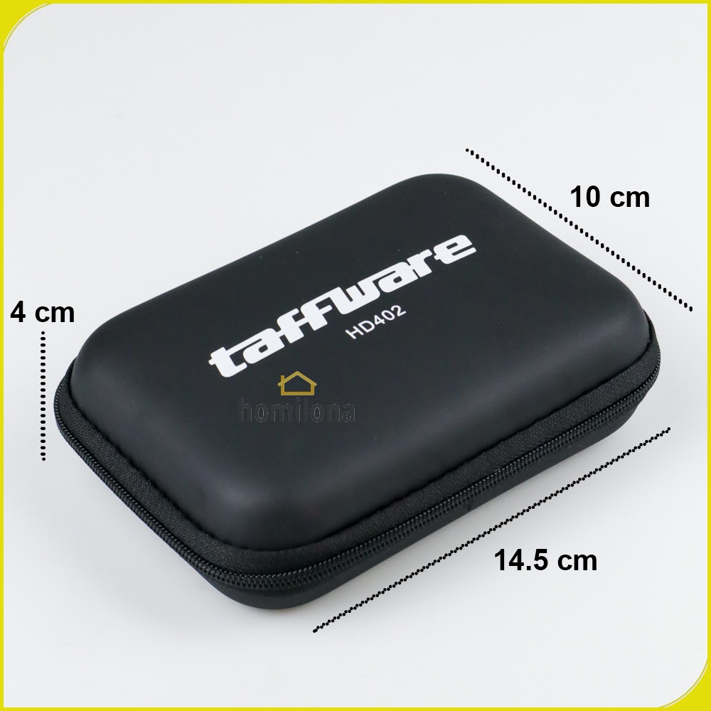 Tas Dompet Case HDD 2.5 Inch Shockproof - Taffware EVA HD402 - Black