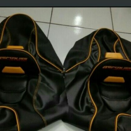 kulit jok modif aerox bahan MBtech /Aksesoris aerox