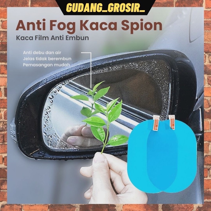 Kaca film Anti embun Pelindung spion mobil Anti fog