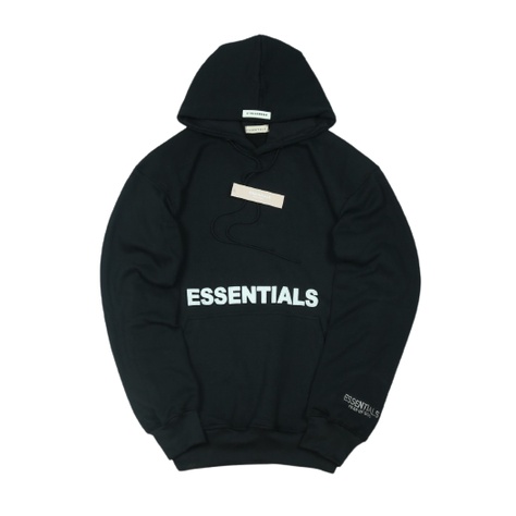 Jaket Sweater Hoodie ESSTLS WRITING – Black Edition Fashion Trendy Casual Pria  Good Brand