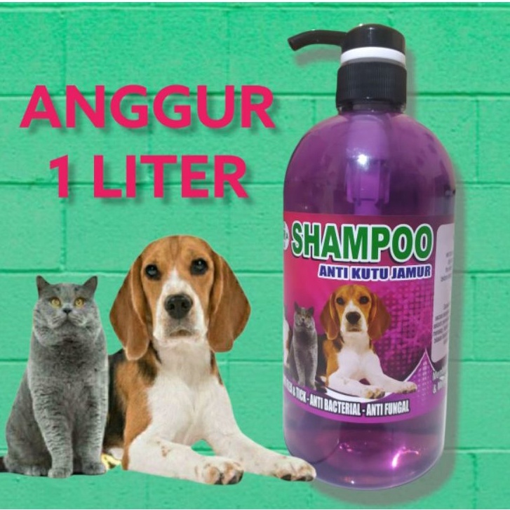 Shampo kucing 1 liter shampo anjing anti kutu jamur dan bakteri