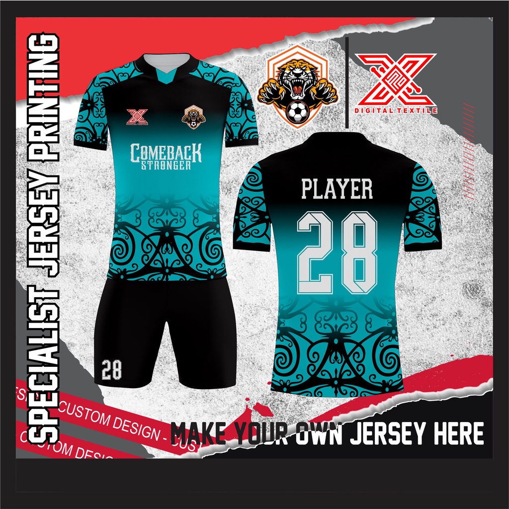 Jual Jersey Futsal Custom Jersey Futsal Printing Jersey Sepakbola Jersey Futsal Satuan