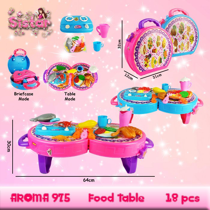 MURAH AROMA975 JELITA979  BRO1454 Tas Komsmetik Make Up Merias Wajah Pretend Play Sets Mainan Anak Perempuan Permainan Edukasi Montessori SISTAR