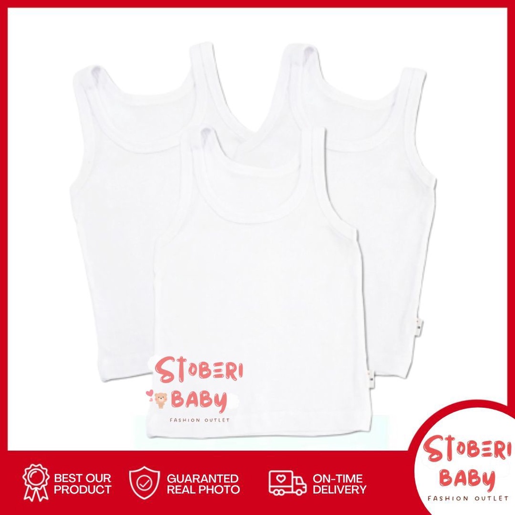 stoberi baby - KAOS DALAM SINGLET PUTIH ANAK kaos dalam anak singlet laki2 dan perempuan