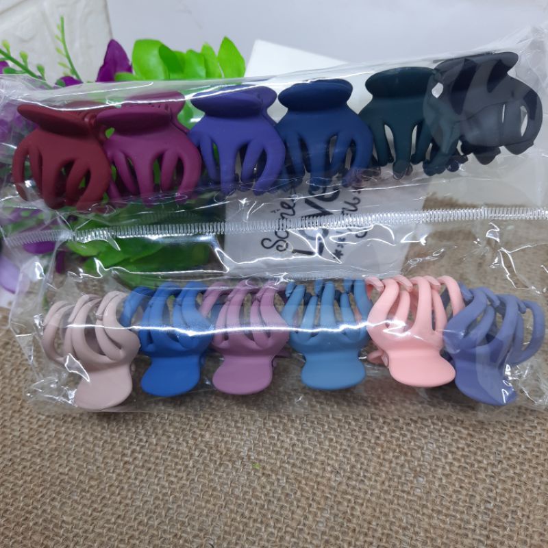Jepit Rambut isi 12pcs Jedai Dove 3,5 cm Jepit Matte Import