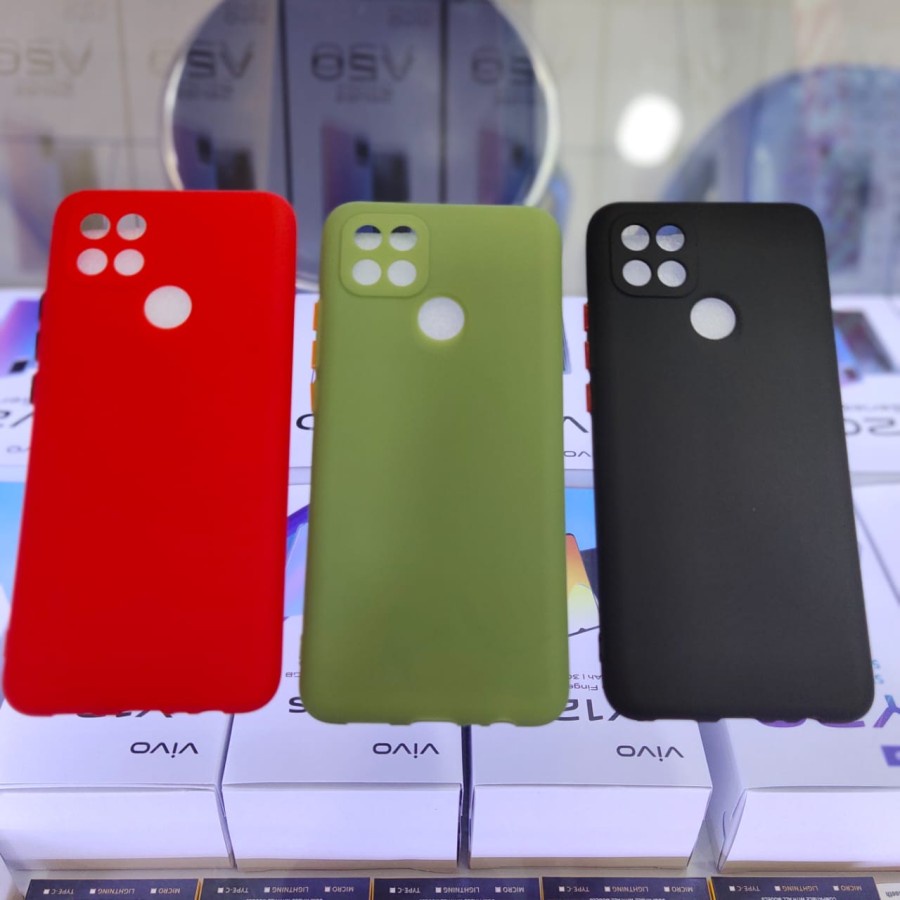 Case Oppo A15 Sofcase Candy Macaron Protective Camera - HIJAU LUMUT